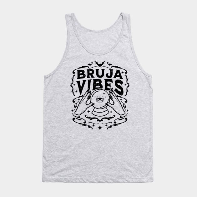 Bruja Vibes Mexican Witch Halloween Witchy Retro Vintage Tank Top by OrangeMonkeyArt